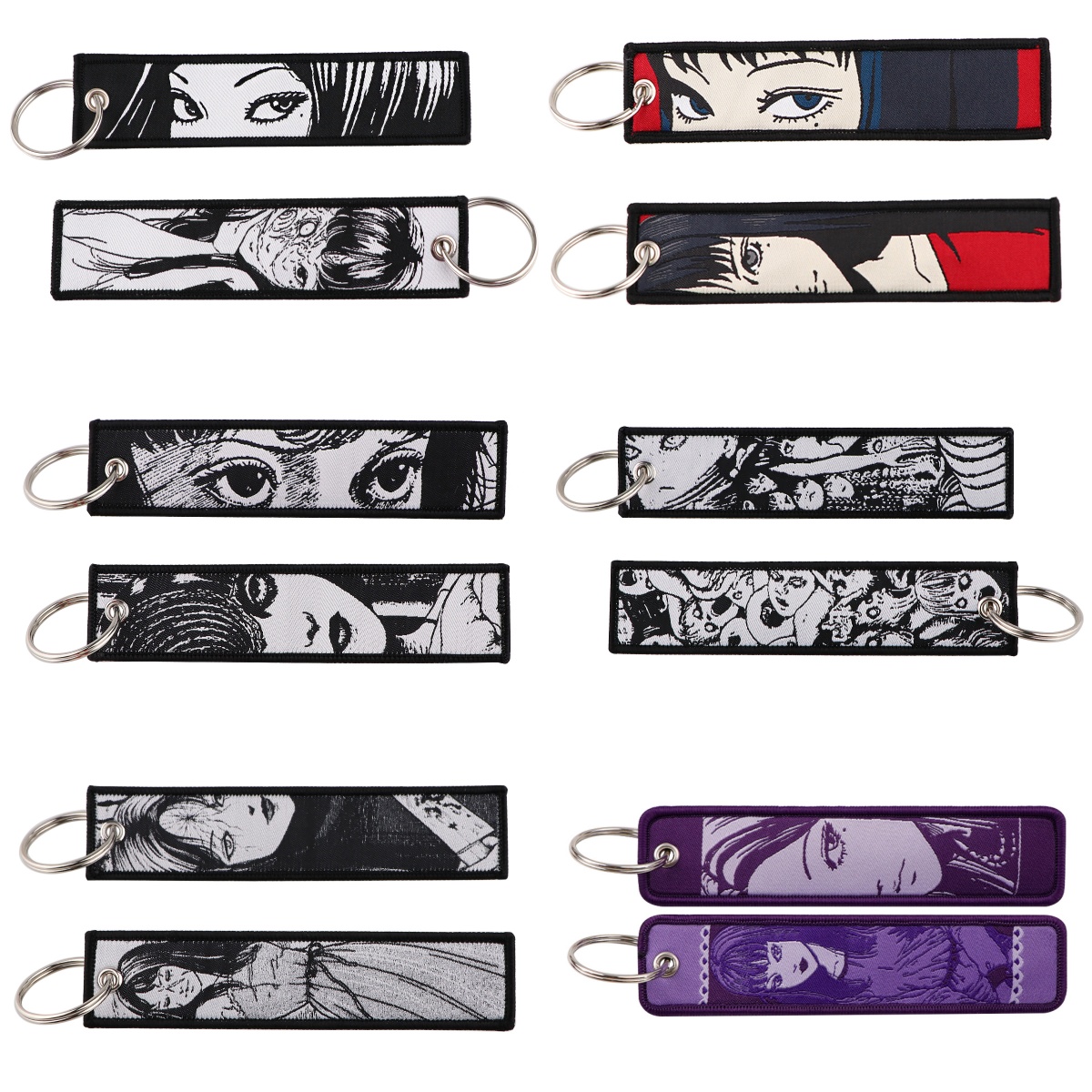 Embroidery Keychain - 1 unidade de chaveiro bordado com