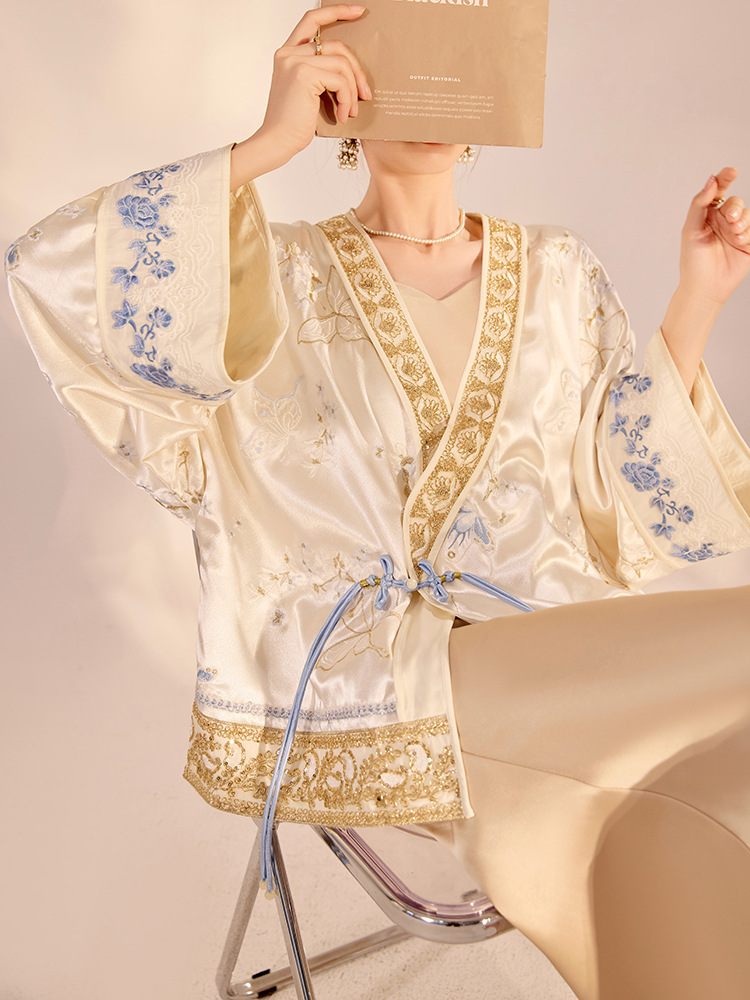 Embroidery Jacket - Jaqueta Feminina de Luxo com Bordado