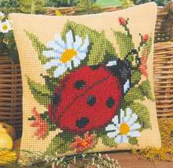 Embroidery Lady Bug - Joaninha 22-22 kit de ponto cruz
