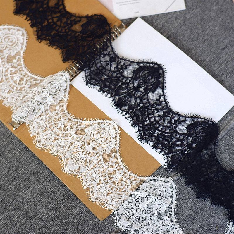 Embroidery Veil - 15cm de largura, nova onda borda