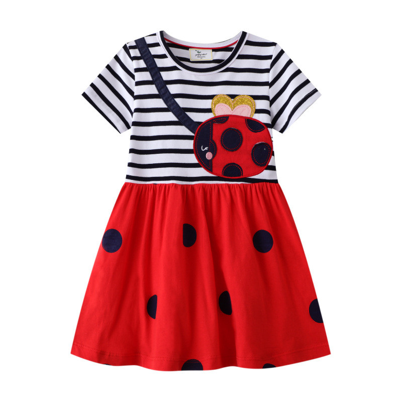 Embroidery Lady Bug - Joaninha infantil Bordado Princesa Vestidos, Listra,