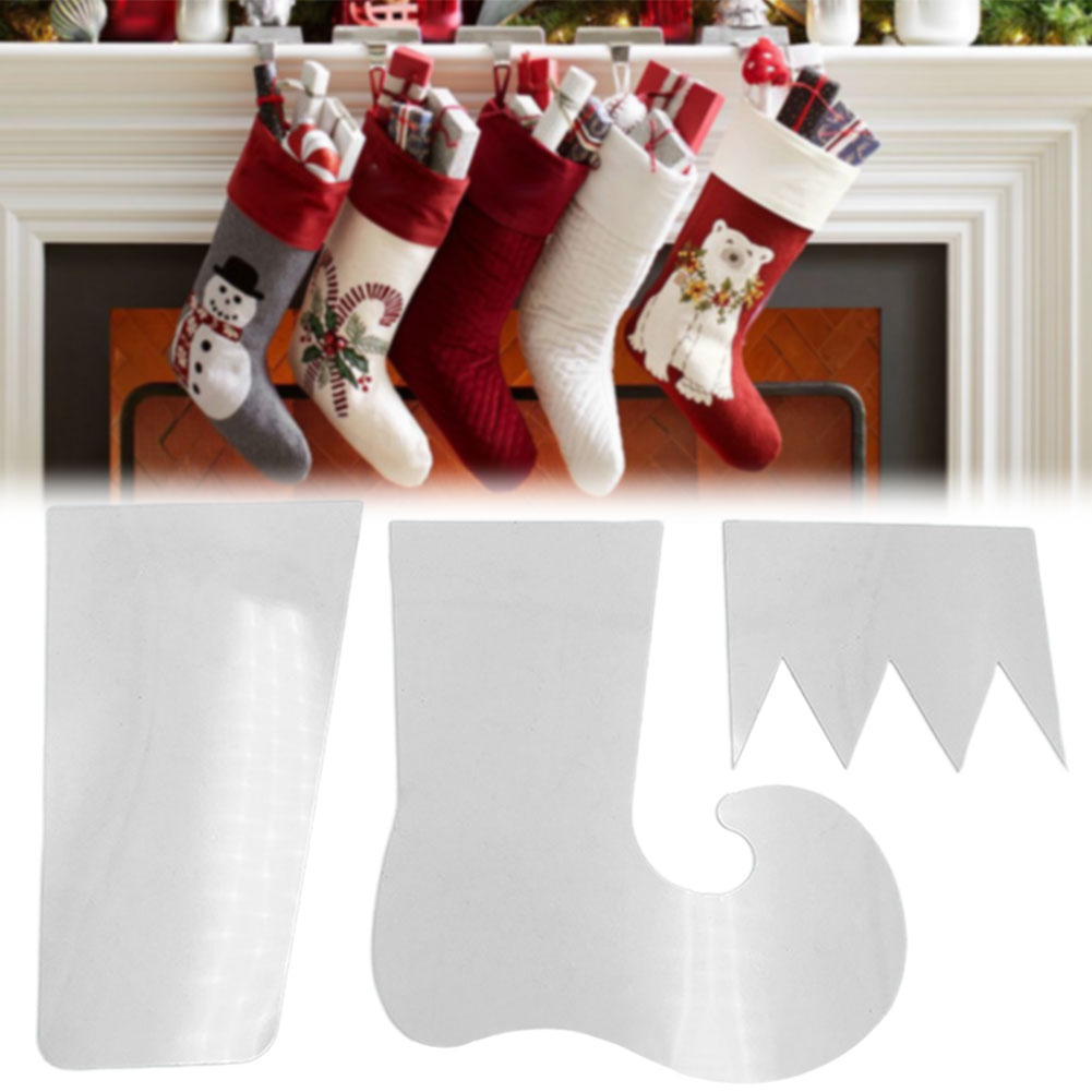 Embroidery Xmas Stocking - Modelo de meia de Natal Elf
