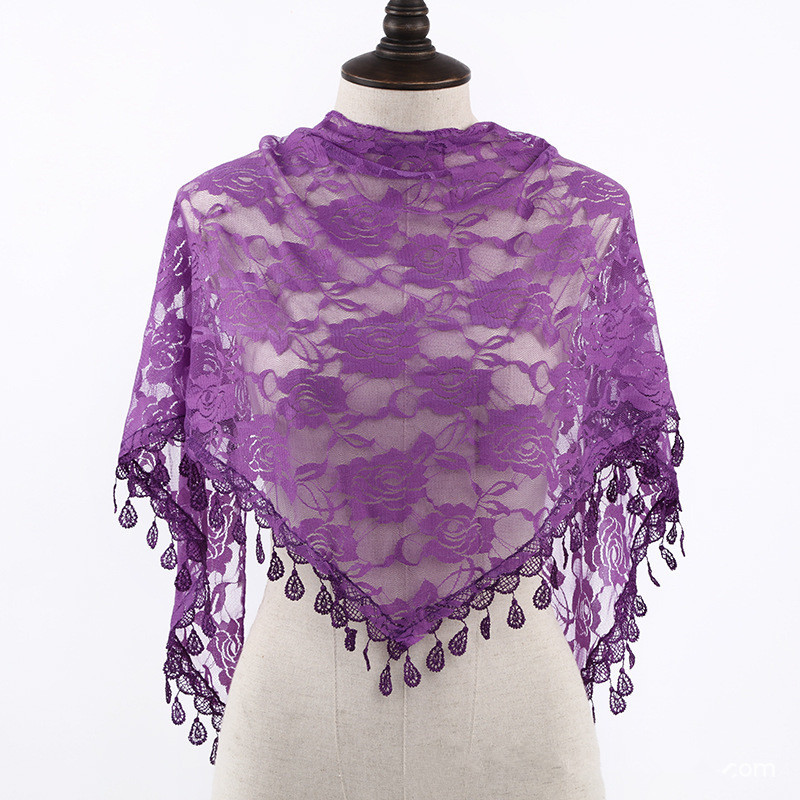 Moda igreja xale laço véu cach - Embroidery Veil avaliação e preço