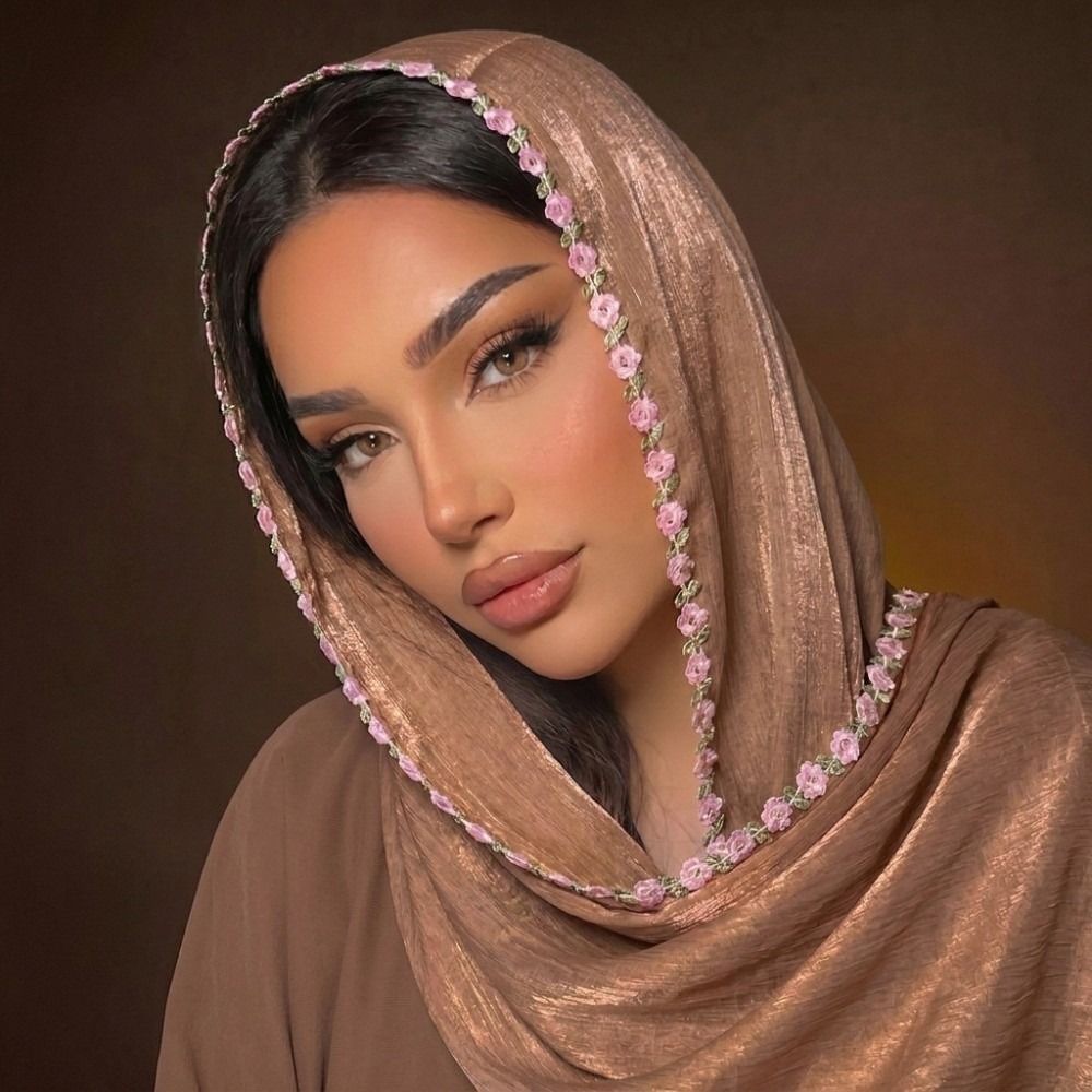 Lenço de Cabeça Feminino Versá - Embroidery Veil avaliação e preço