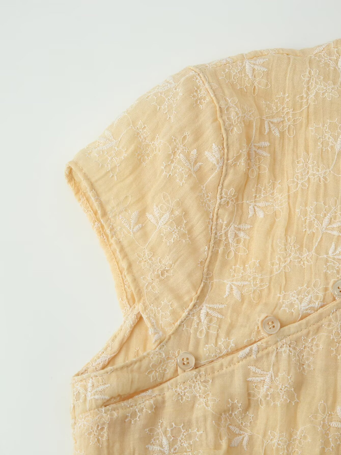 Blusa Qipao Feminina Amarela c - Embroidery Yellow avaliação e preço
