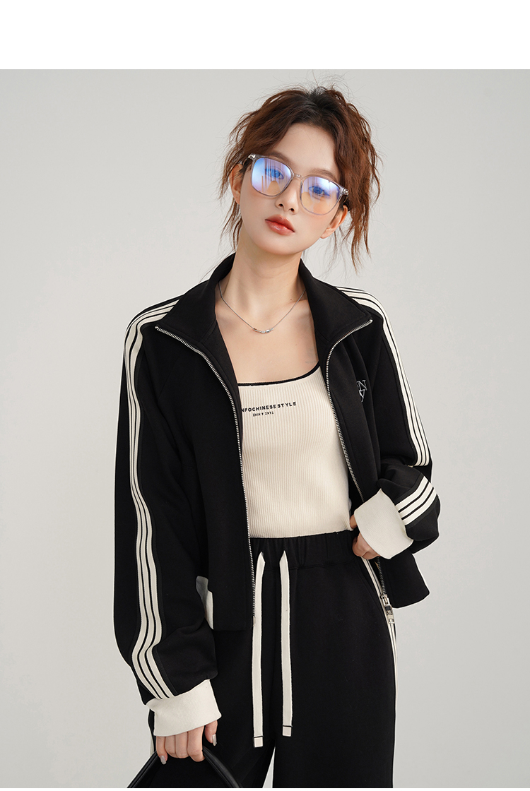 Vintage desportivo casual pret - Embroidery Jacket avaliação e preço