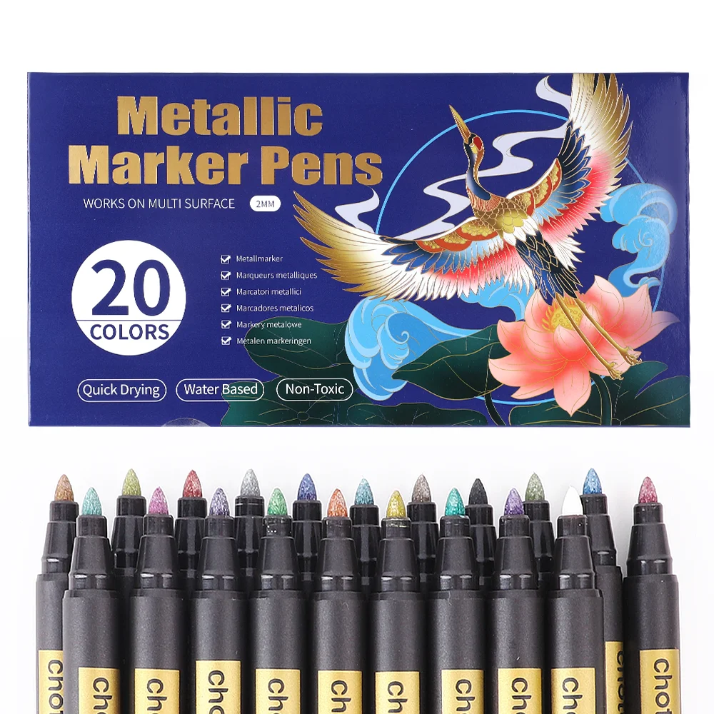 10/20 cores marcadores metálic - Embroidery Egg avaliação e preço