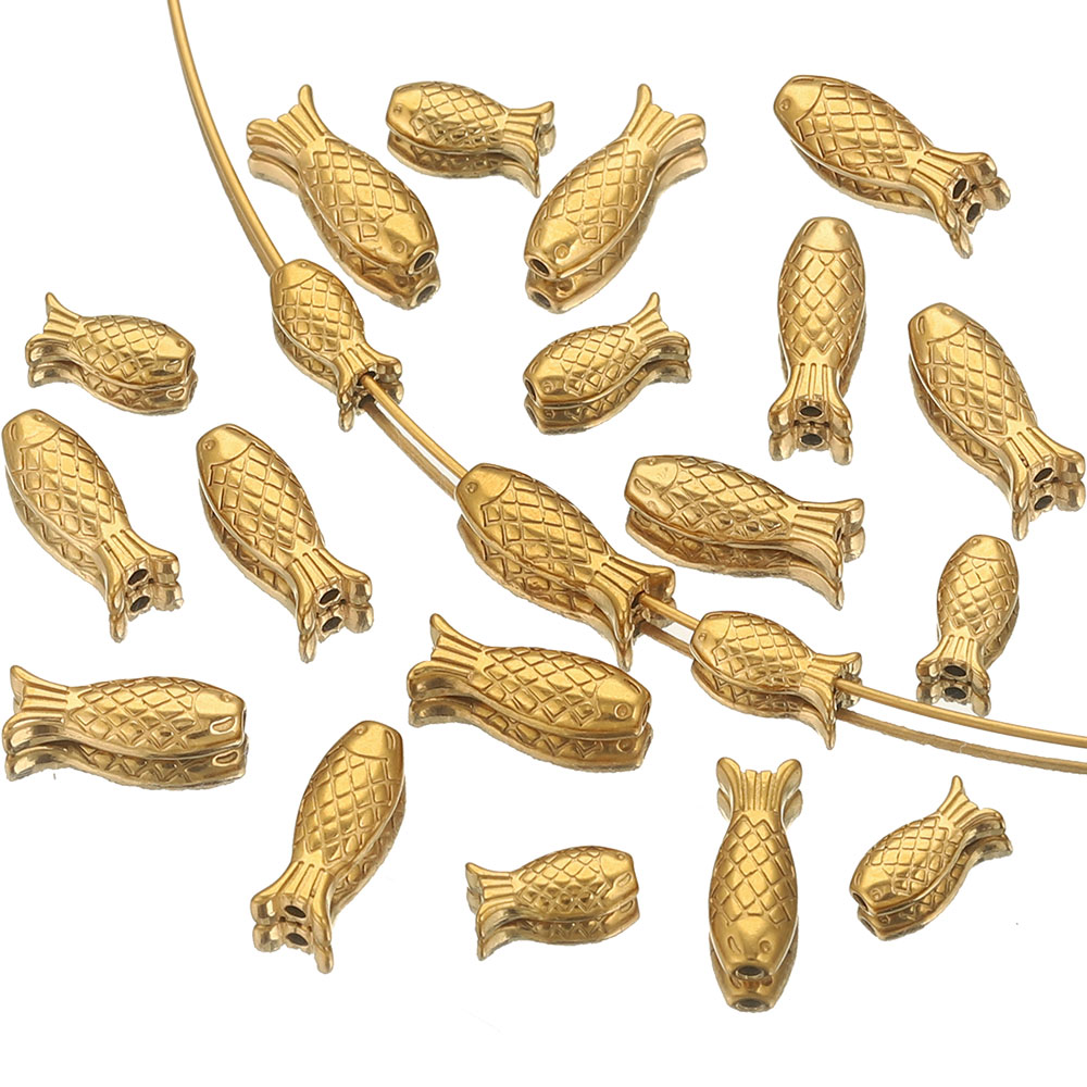 5 pçs de aço inoxidável peixe  - Embroidery Artwork avaliação e preço