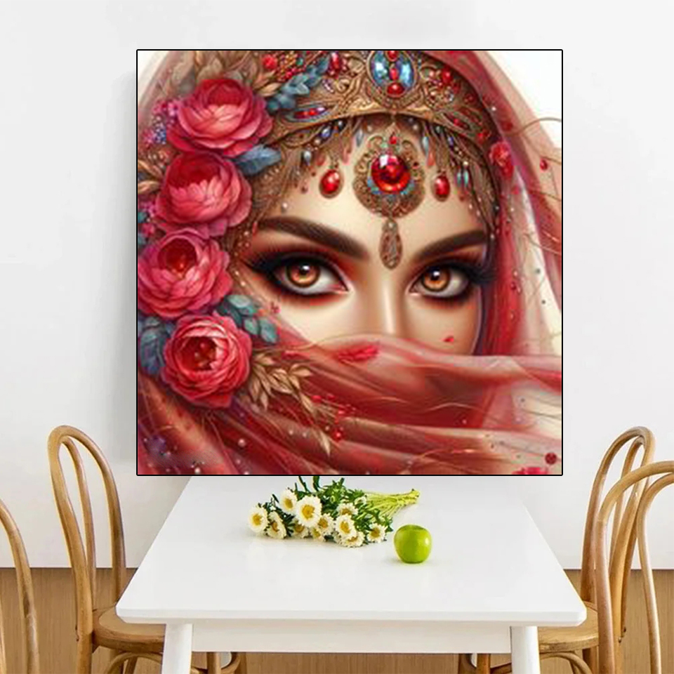 Diy pintura diamante kits de p - Embroidery Veil avaliação e preço