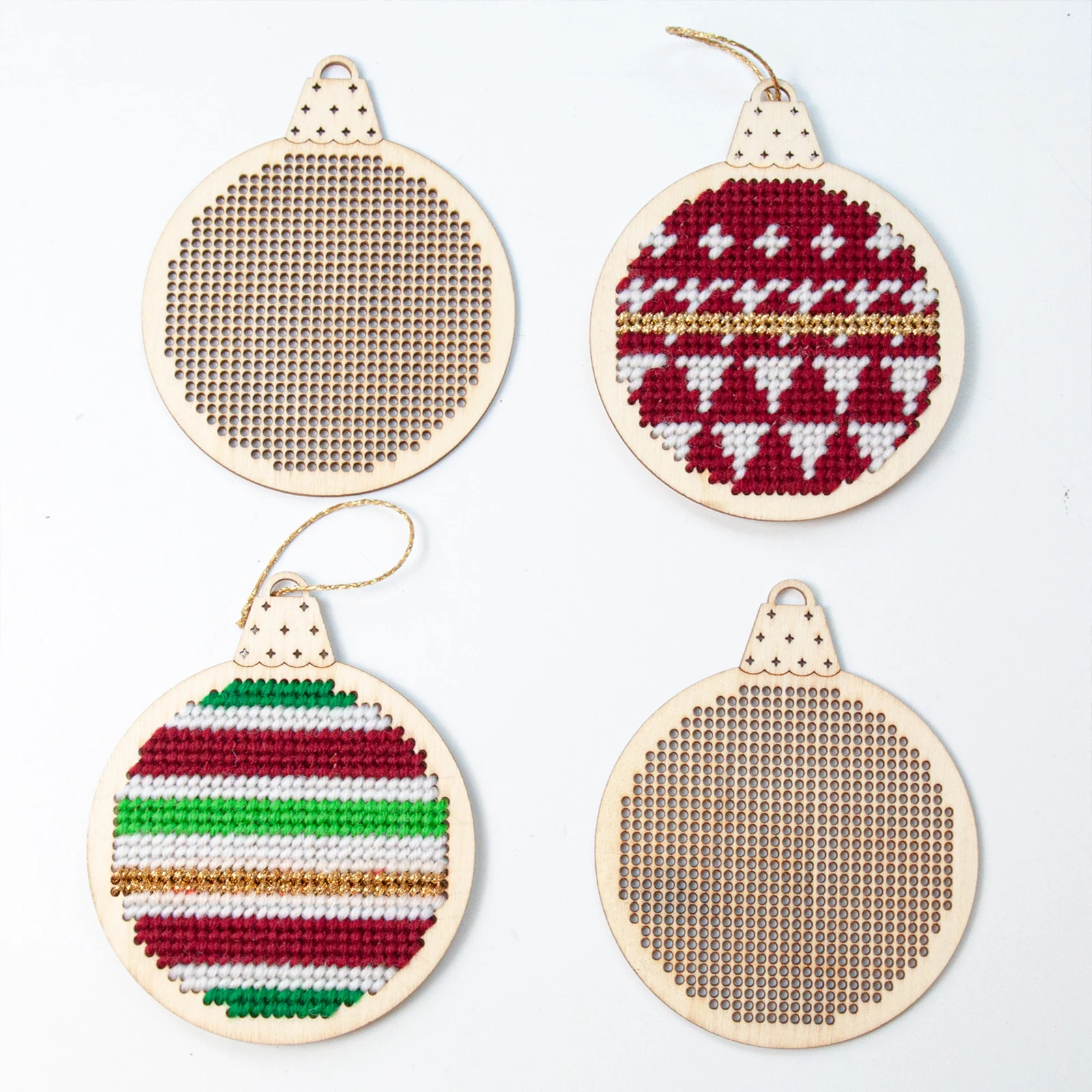 12 Peças de Pingentes de Madei - Embroidery Xmas Tree avaliação e preço
