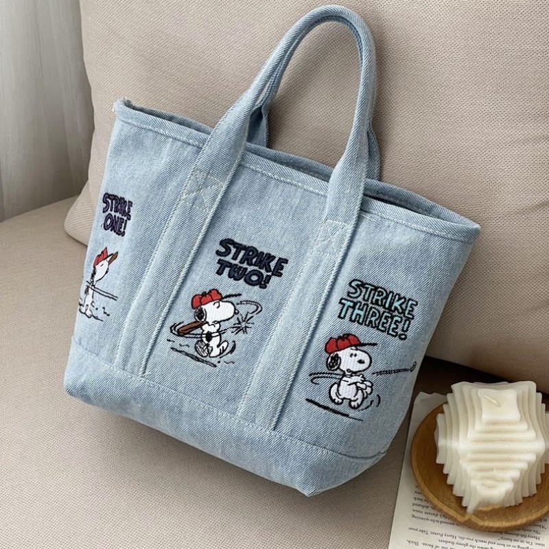 Nova Bolsa Tote de Jeans Snoop - Embroidery Workshop avaliação e preço
