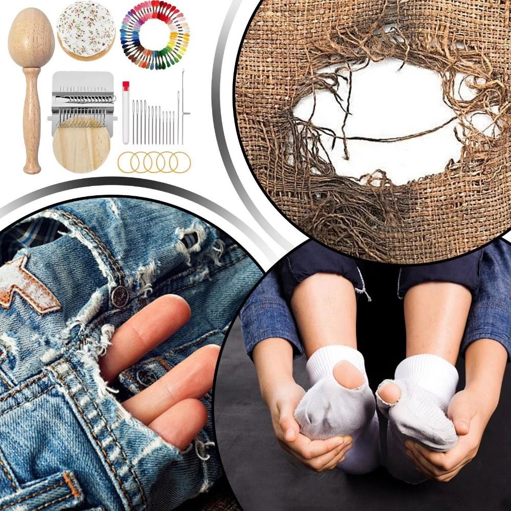 Kit de Reparo de Meias DIY: Te - Embroidery Egg avaliação e preço