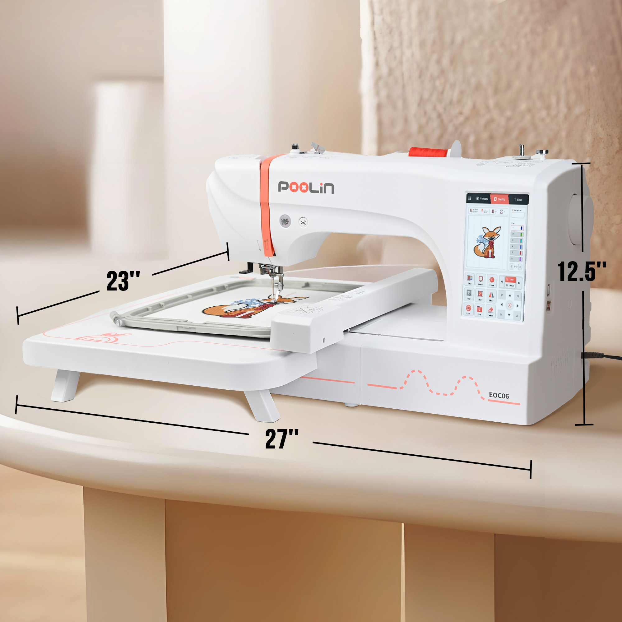 EOC06 PooLin China Venda quent - Embroidery Machine China avaliação e preço