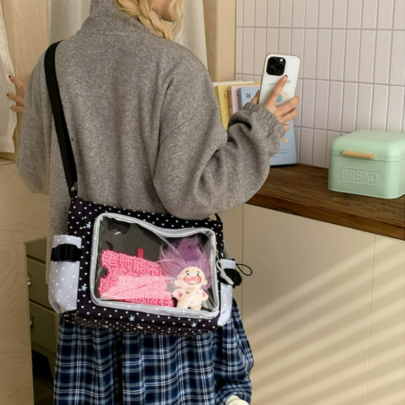 Bolsa de ombro crossbody de bo - Embroidery Keychain avaliação e preço