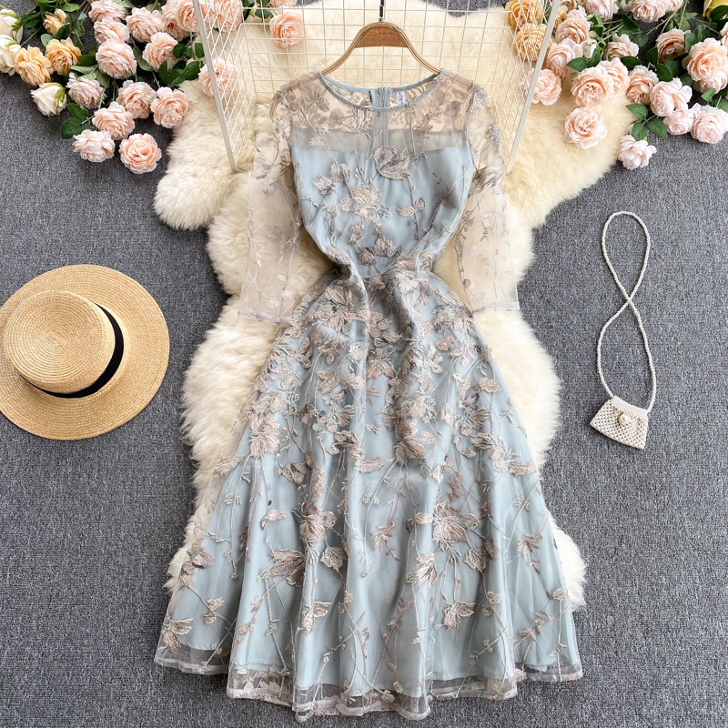 Vestido E de Malha Bordada Est - Embroidery Workshop avaliação e preço