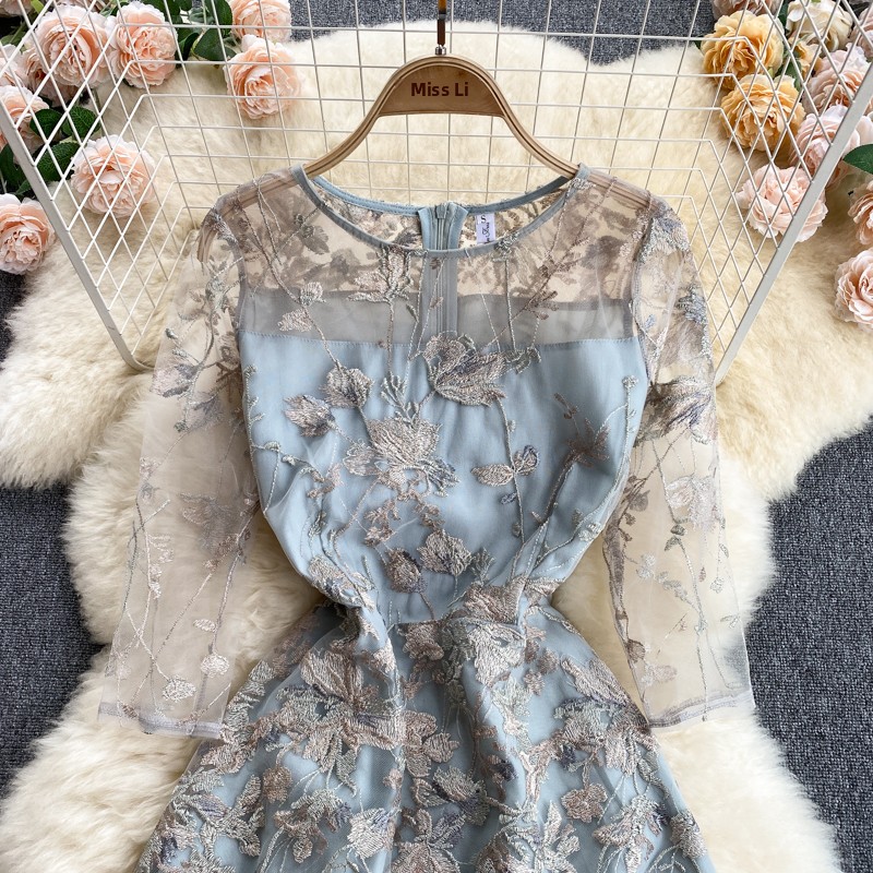 Vestido E de Malha Bordada Est - Embroidery Workshop avaliação e preço