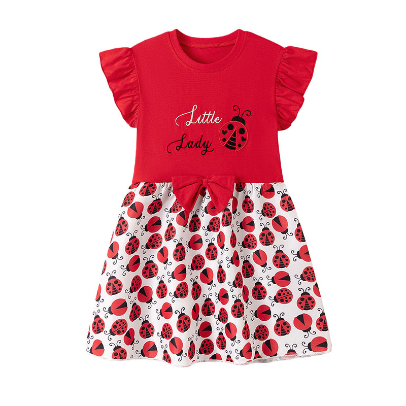 Vestidos de manga curta para m - Embroidery Lady Bug avaliação e preço