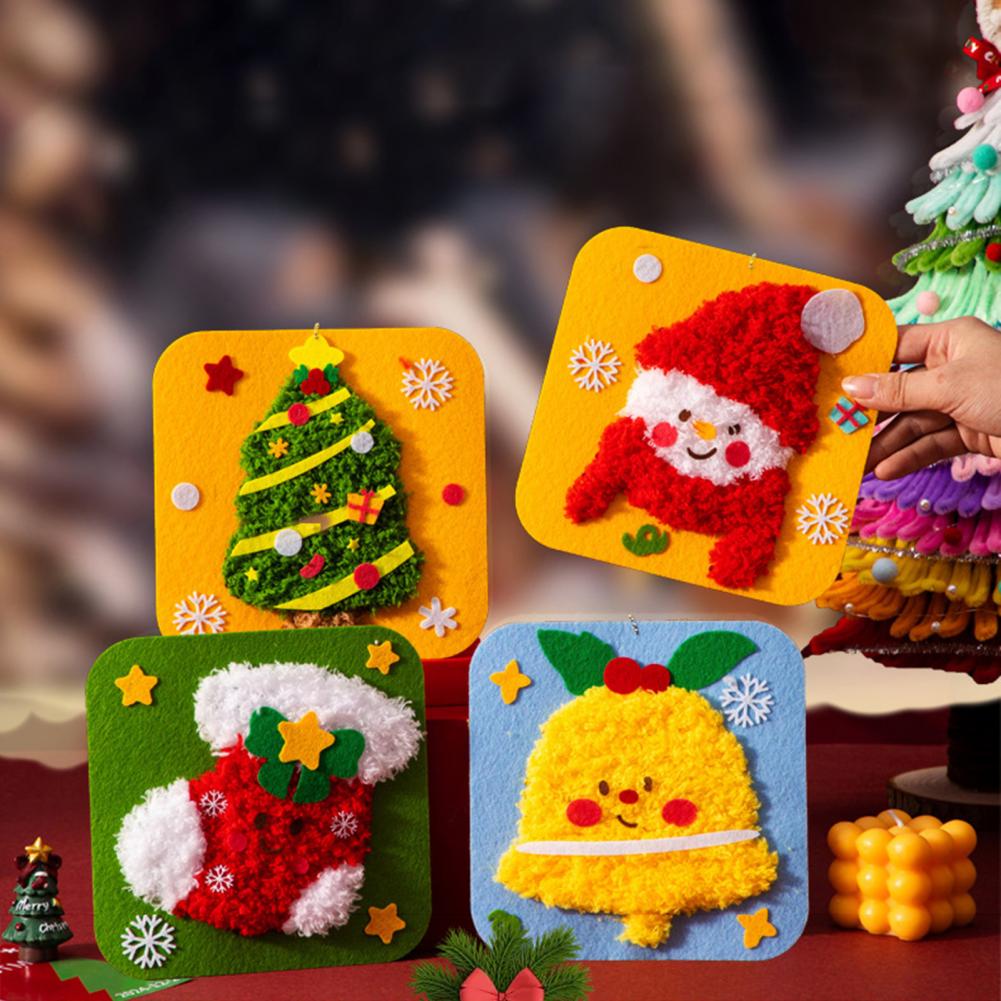 20cm diy kit de bordado de nat - Embroidery Xmas Stocking avaliação e preço