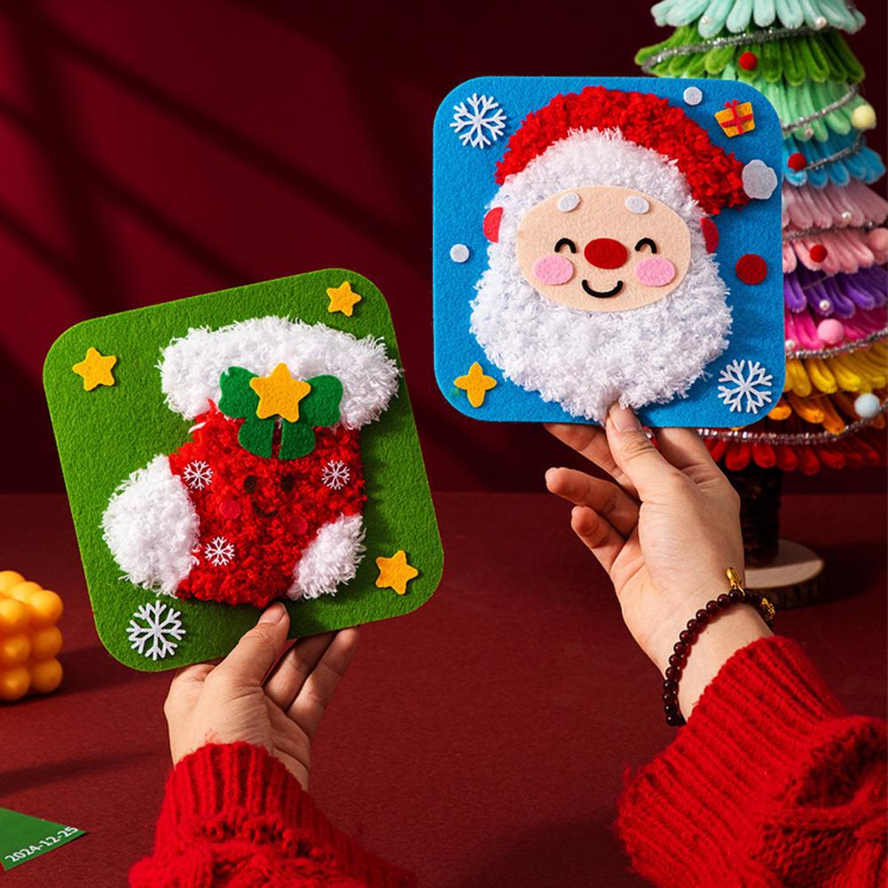 20cm diy kit de bordado de nat - Embroidery Xmas Stocking avaliação e preço