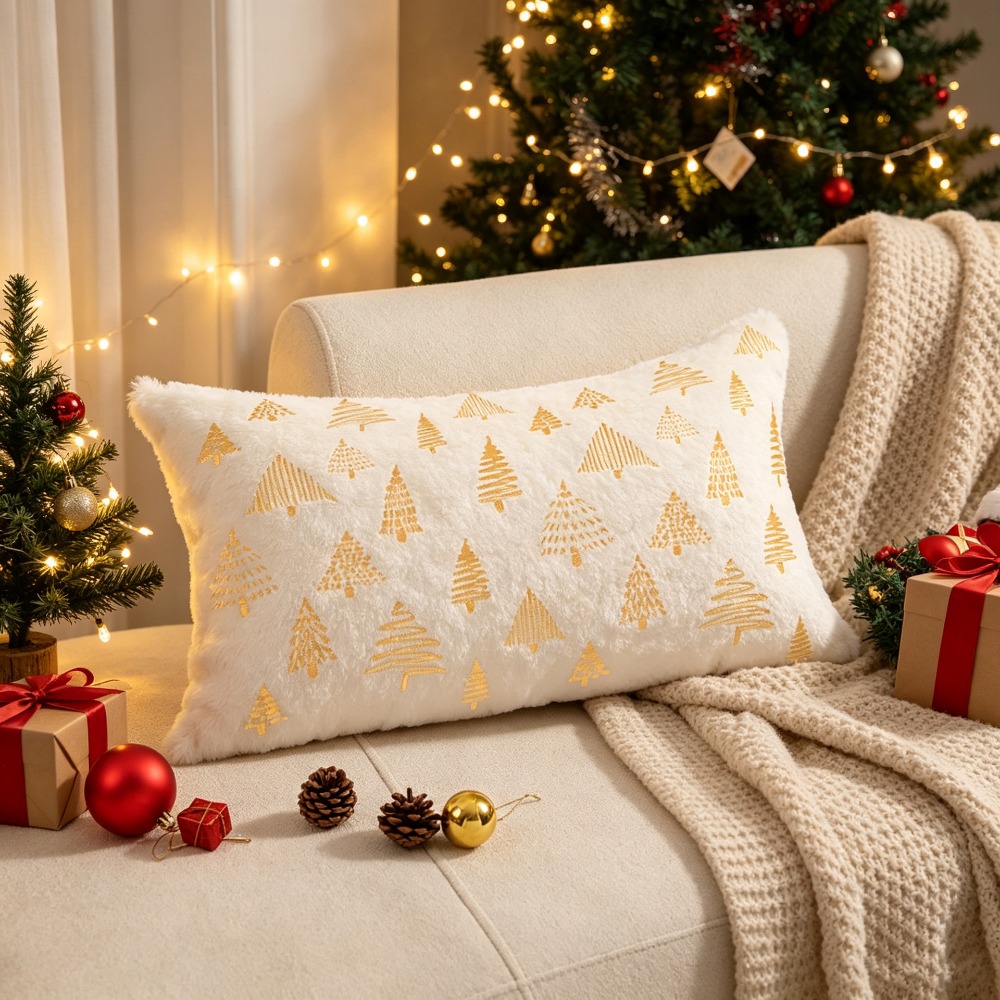 Capa de Almofada de Natal com  - Embroidery Xmas Tree avaliação e preço