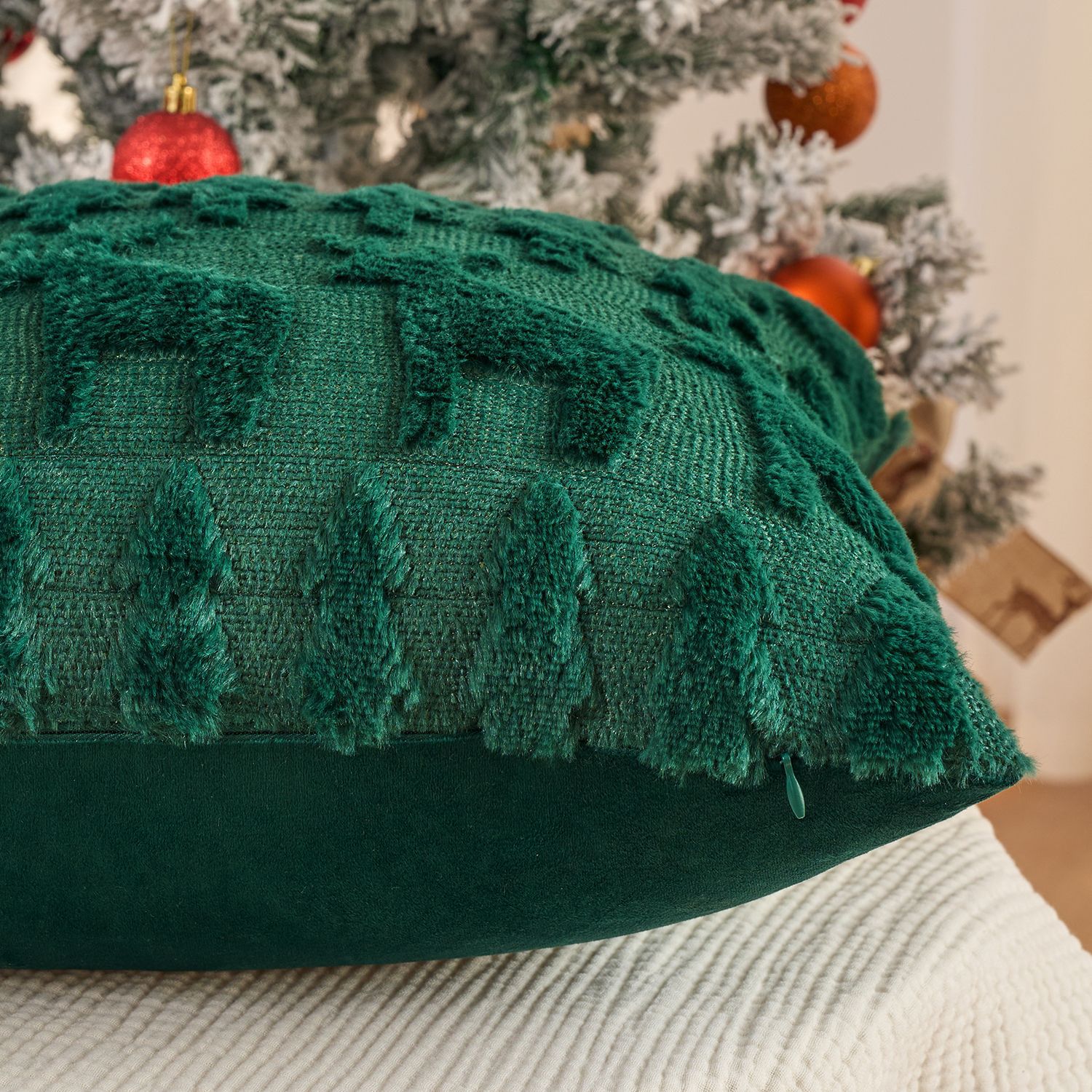 Conjunto de capa de almofada d - Embroidery Xmas Tree avaliação e preço