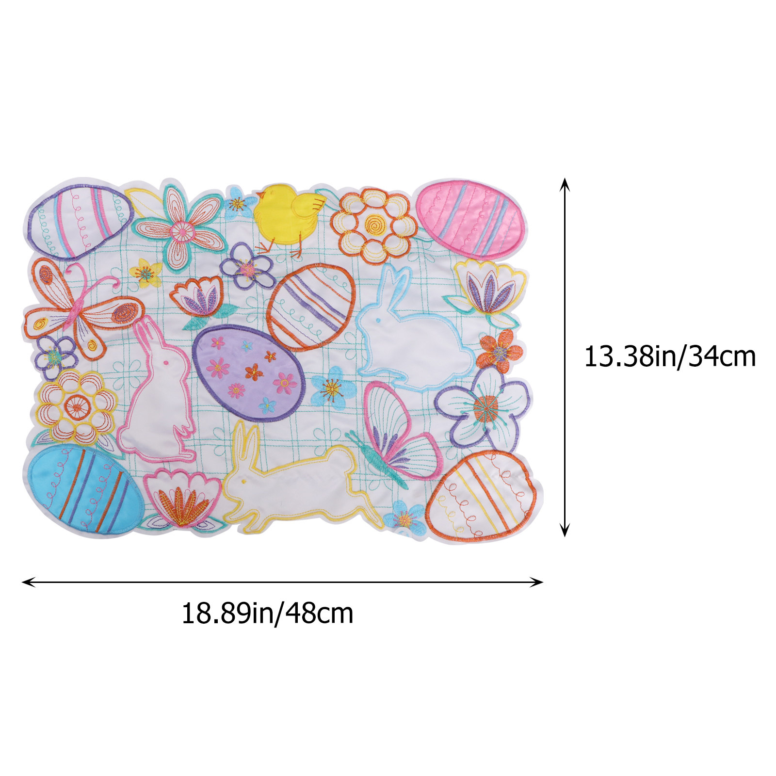 1 Peça de Sousplat de Coelho e - Embroidery Egg avaliação e preço