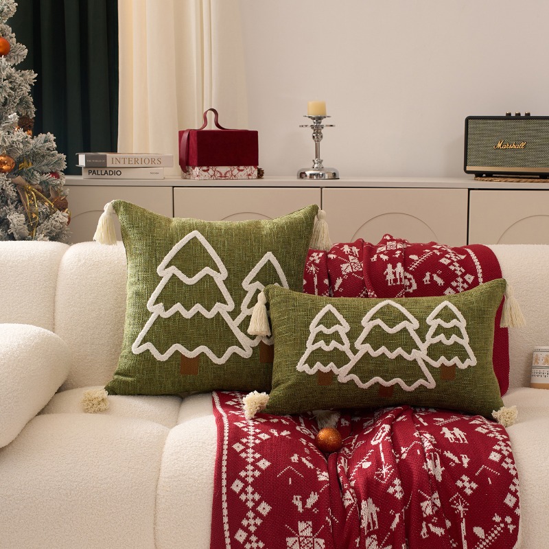 Capa de Almofada de Natal com  - Embroidery Xmas Tree avaliação e preço